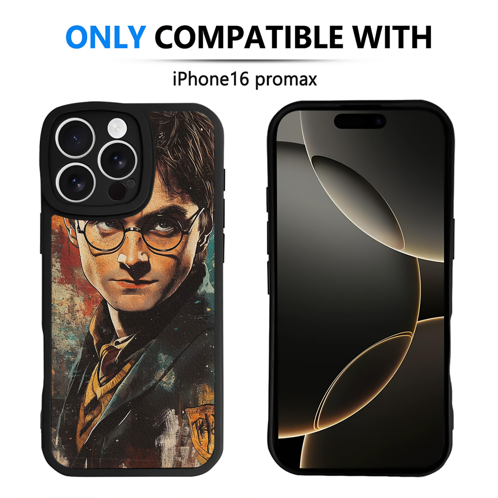 （画像用） Harry Potter ハリー・ポッターシリーズ 【iPhone 16シリーズ対応】シリコンスマホケース（レザー調） 材質：シリコン